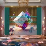 Cuboid 3D Natural Design Digital Wall Art Home Decor _84 - Image 2