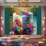 Cuboid 3D Natural Design Digital Wall Art Home Decor _86 - Image 2