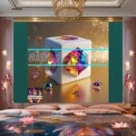 Cuboid 3D Natural Design Digital Wall Art Home Decor _91 - Image 2