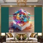 Cuboid 3D Natural Design Digital Wall Art Home Decor _106 - Image 3