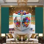 Cuboid 3D Natural Design Digital Wall Art Home Decor _109 - Image 3