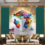 Cuboid 3D Natural Design Digital Wall Art Home Decor _110 - Image 3