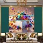 Cuboid 3D Natural Design Digital Wall Art Home Decor _111 - Image 3