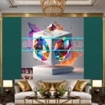 Cuboid 3D Natural Design Digital Wall Art Home Decor _114 - Image 3