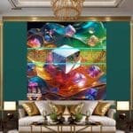 Cuboid 3D Natural Design Digital Wall Art Home Decor _124 - Image 3