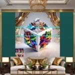 Cuboid 3D Natural Design Digital Wall Art Home Decor _129 - Image 3