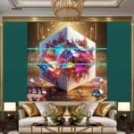 Cuboid 3D Natural Design Digital Wall Art Home Decor _134 - Image 3