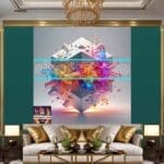 Cuboid 3D Natural Design Digital Wall Art Home Decor _135 - Image 3