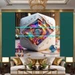 Cuboid 3D Natural Design Digital Wall Art Home Decor _139 - Image 3