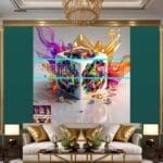 Cuboid 3D Natural Design Digital Wall Art Home Decor _140 - Image 3