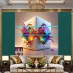 Cuboid 3D Natural Design Digital Wall Art Home Decor _145 - Image 3