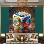 Cuboid 3D Natural Design Digital Wall Art Home Decor _156 - Image 3