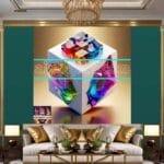 Cuboid 3D Natural Design Digital Wall Art Home Decor _163 - Image 3