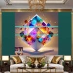 Cuboid 3D Natural Design Digital Wall Art Home Decor _168 - Image 3