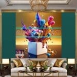 Cuboid 3D Natural Design Digital Wall Art Home Decor _169 - Image 3