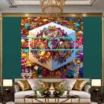 Cuboid 3D Natural Design Digital Wall Art Home Decor _24 - Image 3