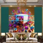 Cuboid 3D Natural Design Digital Wall Art Home Decor _27 - Image 3