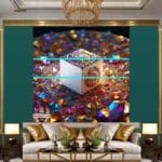 Cuboid 3D Natural Design Digital Wall Art Home Decor _28 - Image 3