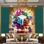 Cuboid 3D Natural Design Digital Wall Art Home Decor _30 - Image 3