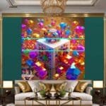 Cuboid 3D Natural Design Digital Wall Art Home Decor _31 - Image 3