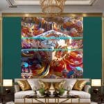 Cuboid 3D Natural Design Digital Wall Art Home Decor _40 - Image 3