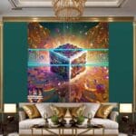 Cuboid 3D Natural Design Digital Wall Art Home decor _52 - Image 3
