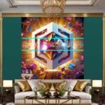 Cuboid 3D Natural Design Digital Wall Art Home Decor _55 - Image 3