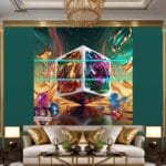 Cuboid 3D Natural Design Digital Wall Art Home Decor _64 - Image 2