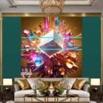 Cuboid 3D Natural Design Digital Wall Art Home Decor _65 - Image 3