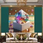 Cuboid 3D Natural Design Digital Wall Art Home Decor _70 - Image 2