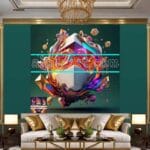 Cuboid 3D Natural Design Digital Wall Art Home Decor _82 - Image 3