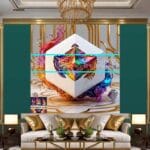 Cuboid 3D Natural Design Digital Wall Art Home Decor _83 - Image 3