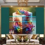 Cuboid 3D Natural Design Digital Wall Art Home Decor _86 - Image 3