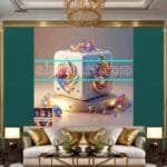 Cuboid 3D Natural Design Digital Wall Art Home Decor _89 - Image 3