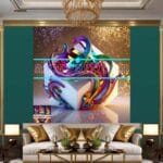 Cuboid 3D Natural Design Digital Wall Art Home Decor _97 - Image 3