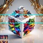 Cuboid 3D Natural Design Digital Wall Art Home Decor _129