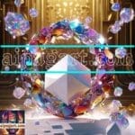 Cuboid 3D Natural Design Digital Wall Art Home Decor _130