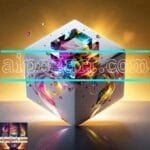 Cuboid 3D Natural Design Digital Wall Art Home Decor _131