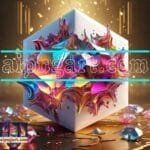 Cuboid 3D Natural Design Digital Wall Art Home Decor _134