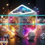 Cuboid 3D Natural Design Digital Wall Art Home Decor _136