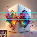 Cuboid 3D Natural Design Digital Wall Art Home Decor _145