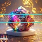 Cuboid 3D Natural Design Digital Wall Art Home Decor _155