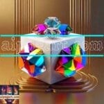 Cuboid 3D Natural Design Digital Wall Art Home Decor _159