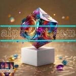 Cuboid 3D Natural Design Digital Wall Art Home Decor _166