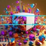 Cuboid 3D Natural Design Digital Wall Art Home Decor _27