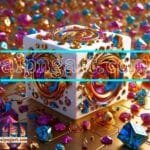 Cuboid 3D Natural Design Digital Wall Art Home Decor _44