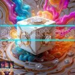 Cuboid 3D Natural Design Digital Wall Art Home Decor _46