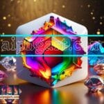 Cuboid 3D Natural Design Digital Wall Art Home Decor _69