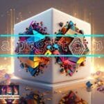Cuboid 3D Natural Design Digital Wall Art Home Decor _80