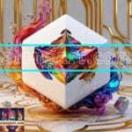 Cuboid 3D Natural Design Digital Wall Art Home Decor _83